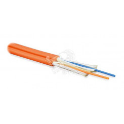 Кабель волоконно-оптический 62.5/125 (OM1) многомодовый, 2 волокна, duplex, zip-cord, плотное буферное покрытие (tight buffer) 3.0 мм, для внутренней прокладки, LSZH, оранжевый