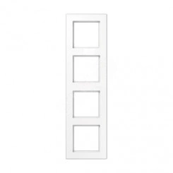 Рамка 4-я для горизонтальной/вертикальной установки Серия- ACreation Материал- термопласт. Цвет- белый Рамка 4-я для горизонтальной/вертикальной установки Серия- ACreation Материал- термопласт. Цвет- белый