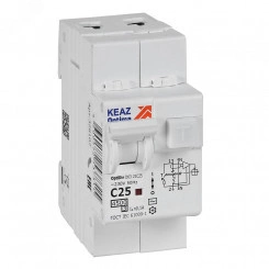 Выключатель автоматический дифференциального тока АВДТ с защитой от сверхтоков 2П 25А 100мА AC 4,5кА OptiDin D63-23C25-AC-У3