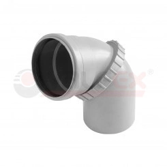 Отвод поворотный 50мм для внутренней канализации Отвод поворотный 50мм для внутренней канализации