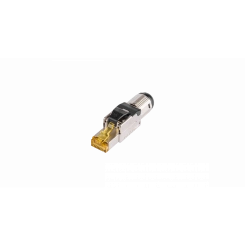 Коннектор RJ45/8P8C, Кат.8, 50мкд, универсальный, неэкран., со вставкой, 100шт. Коннектор RJ45/8P8C, Кат.8, 50мкд, универсальный, неэкран., со вставкой, 100шт.