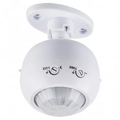 Датчик движения ИК накладной 1200w 120 гр. (гориз.) 360 гр. (верт.) 8м IP20 поворотный белый Датчик движения ИК накладной 1200w 120 гр. (гориз.) 360 гр. (верт.) 8м IP20 поворотный белый