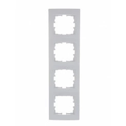 KARINA Рамка 4-ая вертикальная б/вст белая (10шт/120шт) KARINA Рамка 4-ая вертикальная б/вст белая (10шт/120шт)