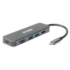 Разветвитель USB Type-C 2 порта USB 3.0, 1 х USB Type-C/PD 3.0,1 х HDMI, 5 Гб/с