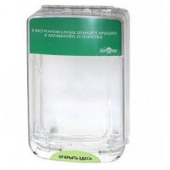 Кожух защитный для устройств разблокировки серии ST-ER***, поликарбонат, IP54 (IP65 при дополнительной герметизации), накладной/врезной монтаж, от -50 до +70, 195х118х73 мм