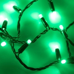 Гирлянда светодиодная декоративная ARD-STRING-CLASSIC-10000-BLACK-100LED-STD GREEN (230V, 7W) (ARDCL, IP65)