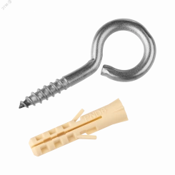 Петля-шуруп 20х4 x ?10 нержавеющая сталь (2 шт.) Петля-шуруп 20х4 x ?10 нержавеющая сталь (2 шт.)