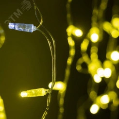 Гирлянда светодиодная декоративная ARD-EDGE-CLASSIC-2400x600-CLEAR-88LED-FLASH Gold (230V, 6W) (ARDCL, IP65)