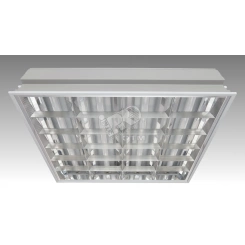 Светильник люминесцентный ЛВО 4х18-CSVT встраиваемый зеркальная решетка ЭПРА 595х595 Светильник люминесцентный ЛВО 4х18-CSVT встраиваемый зеркальная решетка ЭПРА 595х595