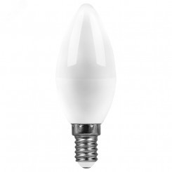 Лампа светодиодная LED 15вт Е14 теплый матовая свеча