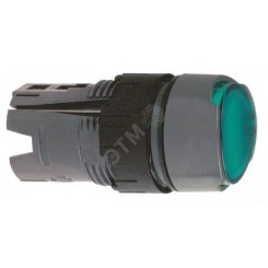 Кнопка круглая с подсветкой зеленая Кнопка круглая с подсветкой зеленая