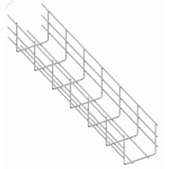 Лоток проволочный 600х105 L=3,0м S=5,0мм оцинк.