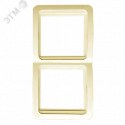 Лондон Рамка 2 поста вертикальная бежевая Лондон Рамка 2 поста вертикальная бежевая