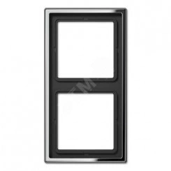 Рамка 2-я для горизонтальной/вертикальной установки Серия- LS990 Материал- металл Цвет- полированный хром Рамка 2-я для горизонтальной/вертикальной установки Серия- LS990 Материал- металл Цвет- полированный хром