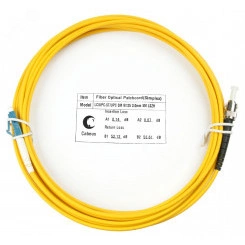 Шнур оптический simplex 15м LC-ST 9/125 sm  LSZH FOP(s)-9-LC-ST-15m