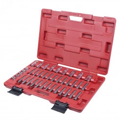 Набор торцевых головок и насадок для обслуживания амортизаторов кейс 39 предметов Набор торцевых головок и насадок для обслуживания амортизаторов кейс 39 предметов