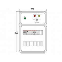 Щит управления электрообогревом DEVIbox HS 1x3400 D330 (в комплекте с терморегулятором и датчиком температуры)