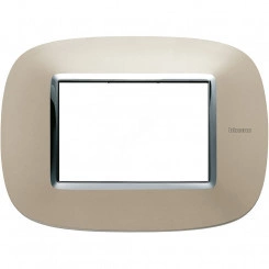 Axolute Накладки декоративные в форме эллипса глянцевые/светлый титан на 3 модуля Axolute Накладки декоративные в форме эллипса глянцевые/светлый титан на 3 модуля