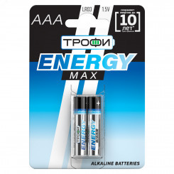 Элемент питания Трофи LR03-2BL ENERGY MAX Alkaline (60/480/19200)