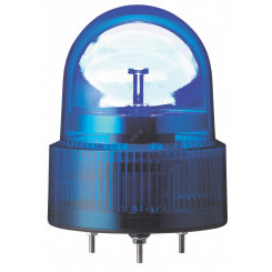 Лампа маячок вращающаяся синяя 24В AC/DC 120 мм