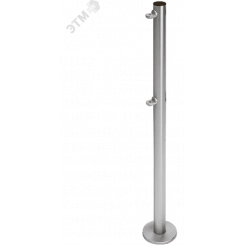 Стойка ограждения одностороняя с 2-мя полупетлями под поворотную створку или секцию Стойка ограждения одностороняя с 2-мя полупетлями под поворотную створку или секцию