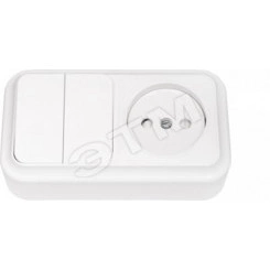 Беларусь блок нар 2-кл выкл +розетка с/ш 2В-РЦ-573 Беларусь блок нар 2-кл выкл +розетка с/ш 2В-РЦ-573