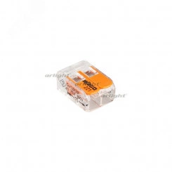 Клемма 221-412 (2 провода, 4мм) (WAGO, Пластик)