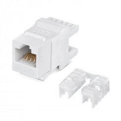 Вставка Keystone Jack RJ-45(8P8C), 180 градусов, категория 5e, Dual IDC (110&Krone type), белая Вставка Keystone Jack RJ-45(8P8C), 180 градусов, категория 5e, Dual IDC (110&Krone type), белая