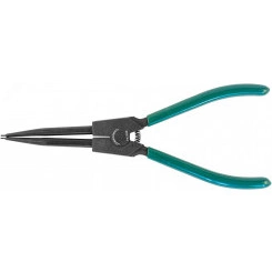 Щипцы прямые для стопорных колец удлиненные с ПВХ рукоятками, разжим, 215 мм, 10-32 мм