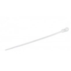 Стяжка нейлоновая неоткрывающаяся, безгалогенная (halogen free), 110x2.5мм, под винт (100 шт) Стяжка нейлоновая неоткрывающаяся, безгалогенная (halogen free), 110x2.5мм, под винт (100 шт)