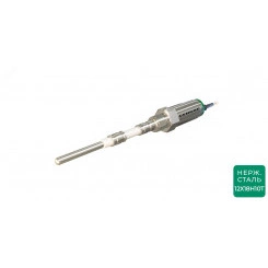 Датчик уровня емкостный пороговый ДКЕ-С850-300С-3123-СА.2 Материал корпуса: Нержавеющая сталь 12Х18Н10Т  IP67 Кабель 2 м со штуцером (ПВС ХЛ 4х0,35 мм2)