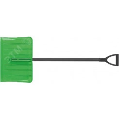 Лопата для уборки снега Профи поликарбонатная, алюминиевый черенок, большая 520х375х1350 мм