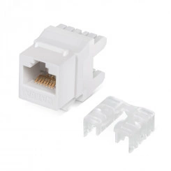 Вставка Keystone Jack RJ-45(8P8C), 180 градусов, категория 6A, Dual IDC (110&Krone type), белая Вставка Keystone Jack RJ-45(8P8C), 180 градусов, категория 6A, Dual IDC (110&Krone type), белая