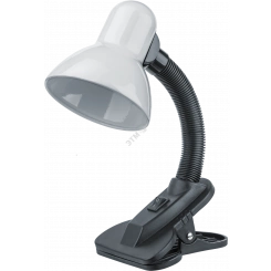 Светильник настольный NDF-C011-60W-WH-E27 на прищепке белый Светильник настольный NDF-C011-60W-WH-E27 на прищепке белый