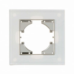 UGRA рамка 1-местная, стекло, белый. UGRA рамка 1-местная, стекло, белый.