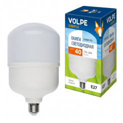 Лампа светодиодная LED-M80-40W/NW/E27/FR/S Матовая. Серия Simple. Белый свет (4000K). Картон. ТМ Volpe.