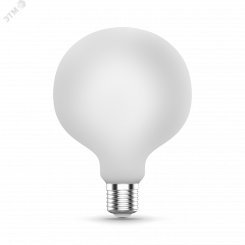 Лампа светодиодная LED 10 Вт 1070 Лм 3000К теплая Е27 G125 milky Filament Gauss