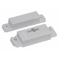 Датчик магнитоконтактный, НЗ, белый, накладной для деревянных дверей, под винт, зазор 25 мм