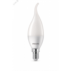Лампа светодиодная LED Свеча на ветру 6 Вт 620 Лм 2700 К E14 К 220-240 В IP20 Ra 80-89 (класс 1В) ESS PHILIPS