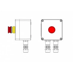 Взрывозащищенный пост управления GRP Взрывозащищенный пост управления GRP CPE-P-03-(1xP3E(11))-2xKA2MHK(C)1Ex d e IIC Т5 Gb / Ex tb IIIC T95°C Db IP66 / КЗ / ШЗ
