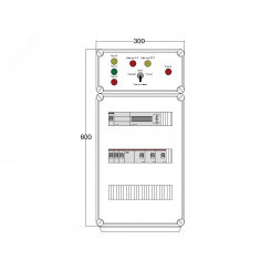 Щит управления электрообогревом DEVIBOX HR 3x2800 D850 (в комплекте с терморегулятором)