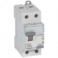 Выключатель дифференциального тока DX3 2п 100А 30мА AC