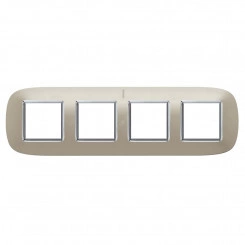 Axolute Накладки декоративные в форме эллипса глянцевые/светлый титан на 2+2+2+2 модуля