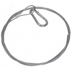 Трос стальной с карабином 5м