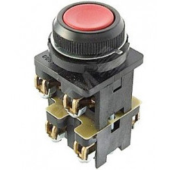 Кнопка КЕ-012/3   красный, 2з+2р, цилиндр, IP40,  660В, выключатель кнопочный (ЭТ)