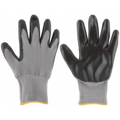 Перчатки трикотажные маслобензостойкие с нитриловым покрытием для точных работ