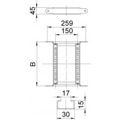 Соединитель кабельного лотка шарнирный