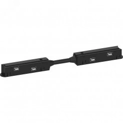 Соединитель-коннектор прямой черный для низковольтного шинопровода Соединитель-коннектор прямой черный для низковольтного шинопровода