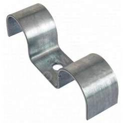 Скоба 28мм сдвоенная крепежная металл BSMZ для труб и кабелей Скоба 28мм сдвоенная крепежная металл BSMZ для труб и кабелей