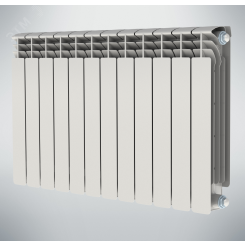 Радиатор биметаллический секционный 500/100/12 боковое подключение
